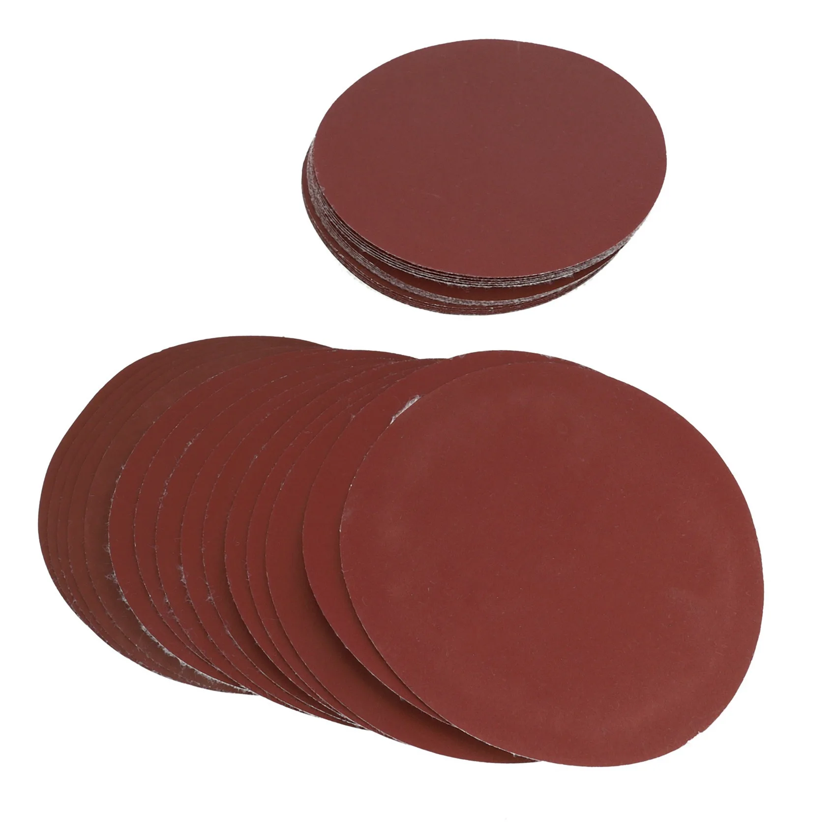 ABBN-90PCS 5 بوصة 125 مللي متر قرص الصنفرة المستديرة صفائح الرمل حصى 320/400/600/800/1000/1500 هوك وحلقة الرملي القرص