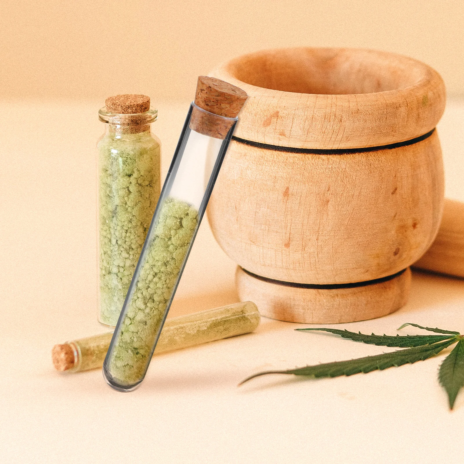 

100Pcs Plastic Test Tubes 1.2x7.5cm Clear Premium Material Compact Design for Sample Lotion Liquid Storage Portable