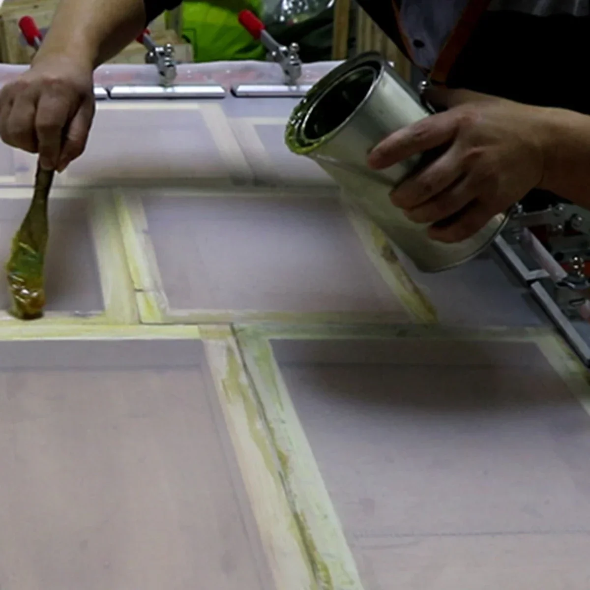 Pegamento de malla adhesivo para serigrafía, 1kg, placa adhesiva de secado rápido, fabricación de malla, serigrafía, marco de malla, pieza de herramientas elásticas