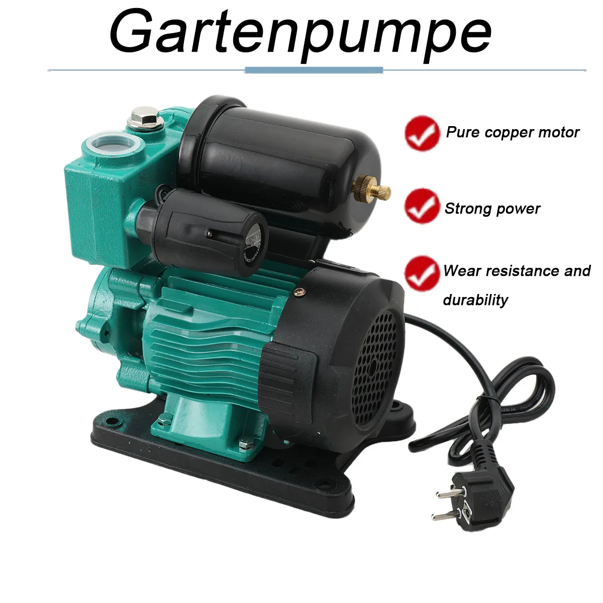 230 فولت 250 واط مضخة تكييف الهواء المنزلية الداعم التلقائي أنابيب مياه الصنبور المياه الباردة والساخنة مضخة فتيلة ذاتية