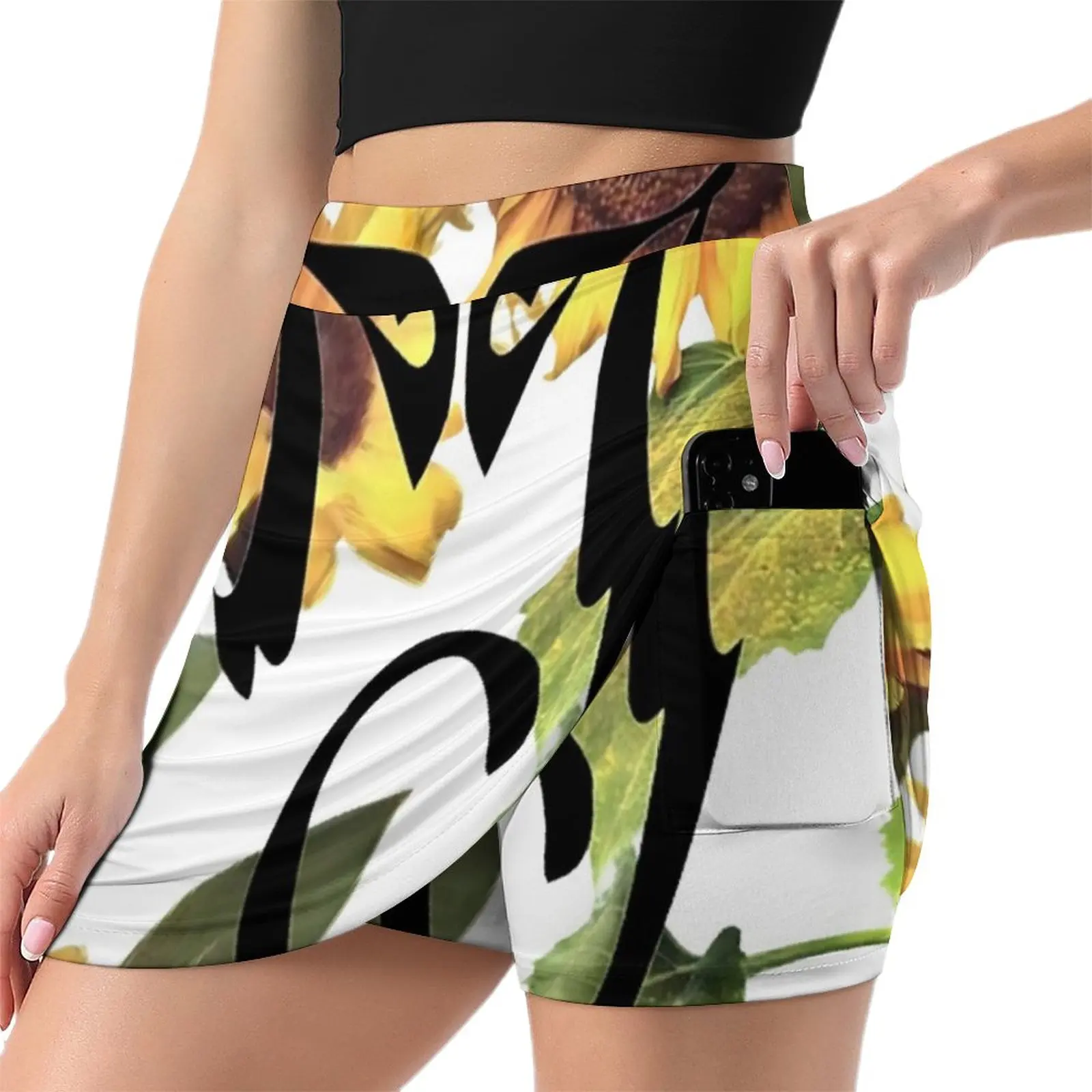 TRANSPARENT DARKER SUNFLOWER MJ DESIGNS - NOT FOR BLACK CLOTHING Light proof trouser skirt night club outfits