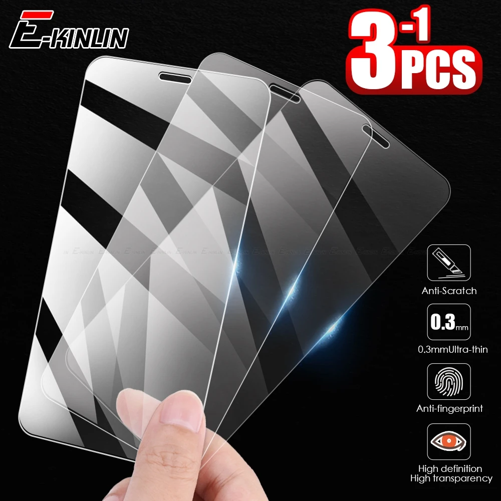 2.5D Clear Tempered Glass Film For iPhone 15 14 13 12 mini 11 Pro XS Max X XR 8 7 6S 6 Plus SE 2020 2022 SE2 Screen Protector