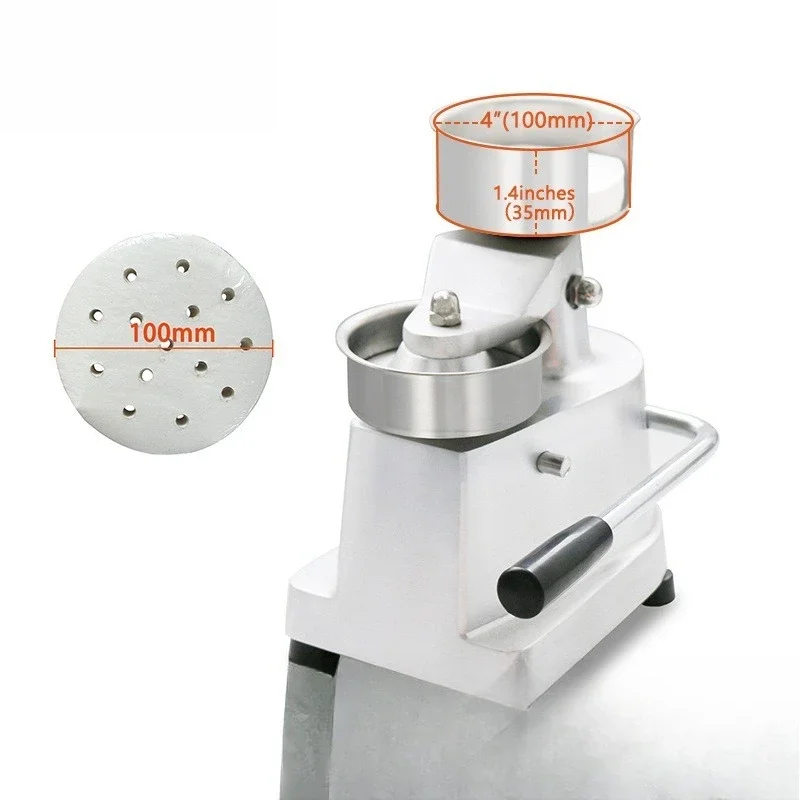 ماكينة باتي لحم البقر بالضغط اليدوي، من الفولاذ المقاوم للصدأ، ماكينة تشكيل باتي همبرغر