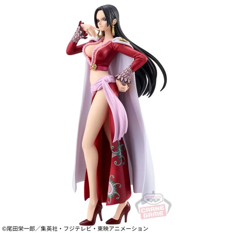 Bandai Original Banpresto Anime One Piece DXF Boa Hancock 17CM PVC Action Figures Collection Model Ornament Toy