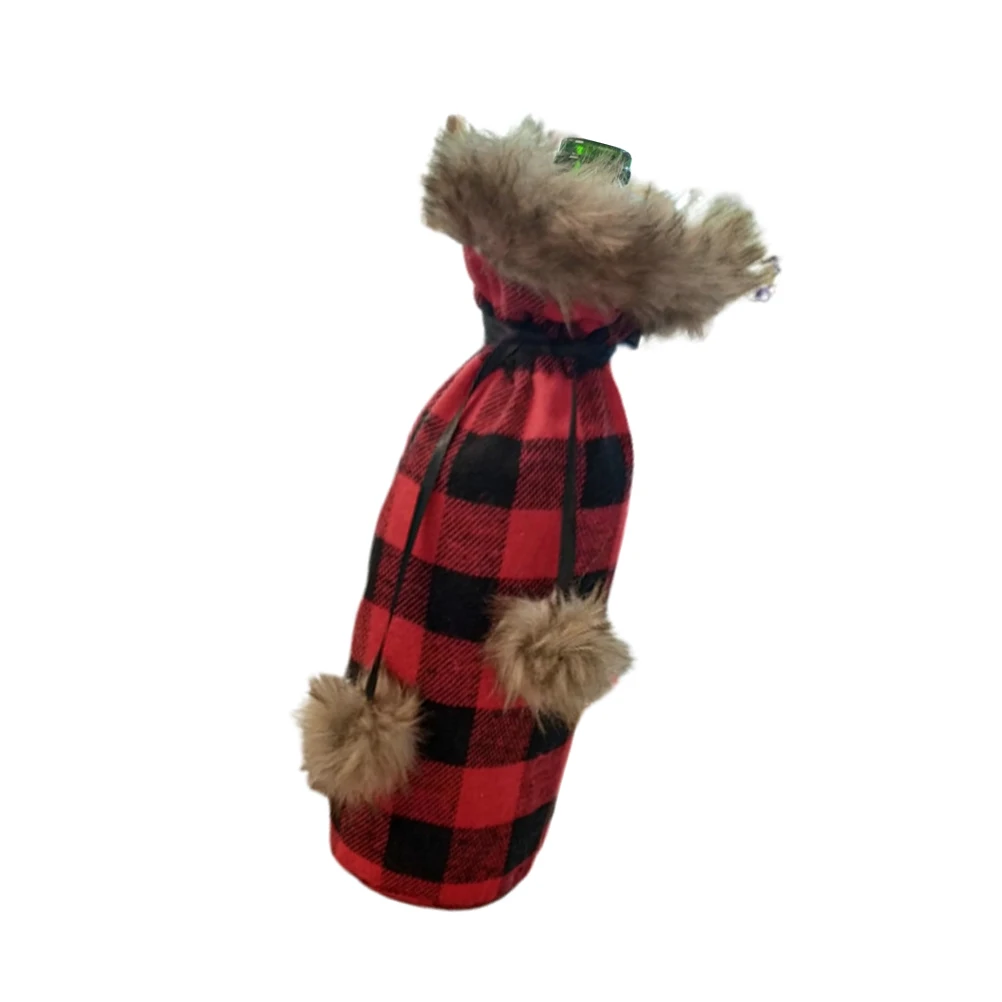 

Reusable Christmas Wine Bottle Bag Premium Cloth Sturdy Holder Dining Room Restaurant Decoration Wine Bag Holder