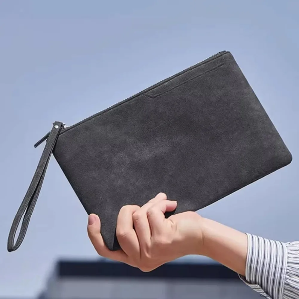 

Leather Wallet Gifts Portable Men's Business Clutch Bag Soft Surface Ort Coin Purse Handheld Busin Large Capaci Leather Wallet