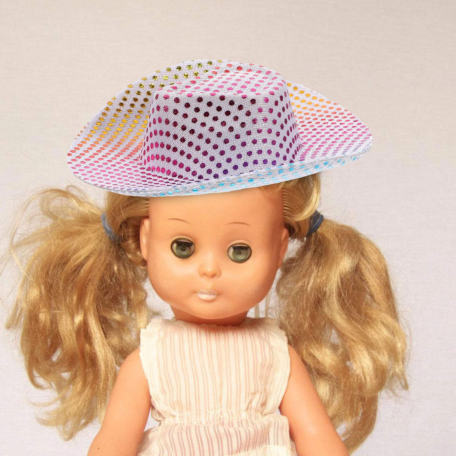 6 Stück Mini-Flaschenverschlüsse, Mini-Western-Cowgirl-Hüte, Miniatur-Hüte zum Basteln, Party-Dekorationen, Foto-Requisiten, Miniatur-Hut