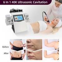 Ultrasonic Cavitation Machine 6 in1 Facial Radiofrequency Vacuum Liposuction 40k Slimming Beauty Lifting Firm Skin Massager