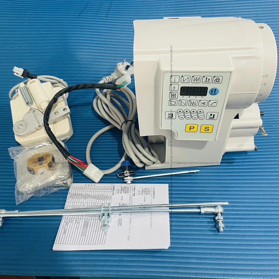 Brother 737 Belt Style Lockstitch Sewing Machine Modified Direct Drive Motor South Korea Sunstar 250A Machine Flat Modified 220v