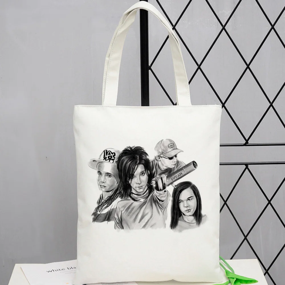 Tokio Hotel tote bag shopping shoulder  shopper grocery torba na zakupy femme