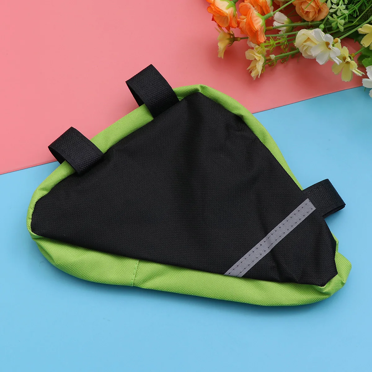 

Premium Rear Tube Bag 600d Oxford Cloth Adjustable Adhesive Strap Easy Access Cycling Saddle Bag Green Saddle Bags