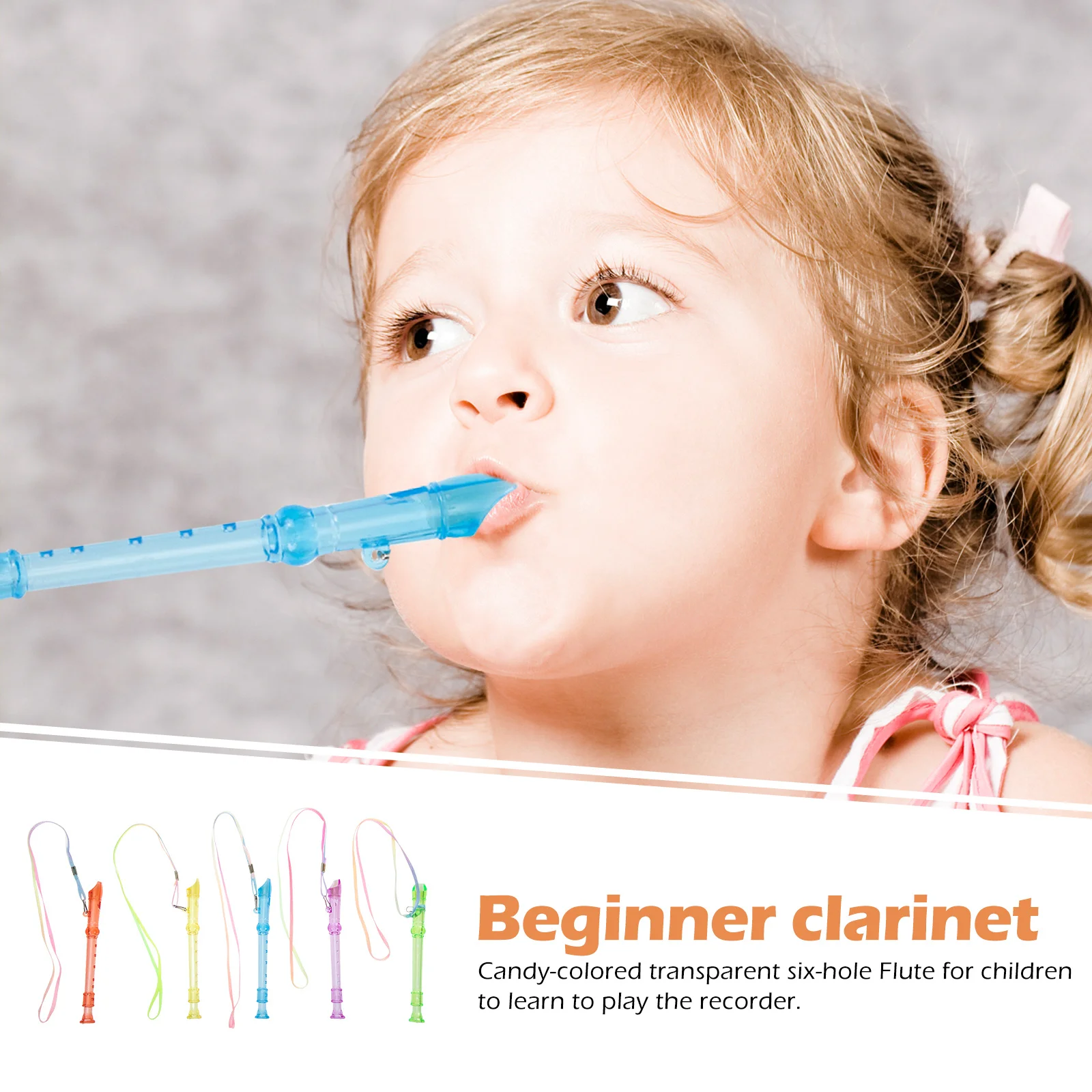 

20Pcs Mini Flute 6-Hole Clarinet for Beginners Kids Practice Instrument ABS Wind Musical Instrument Lightweight Easy to Play