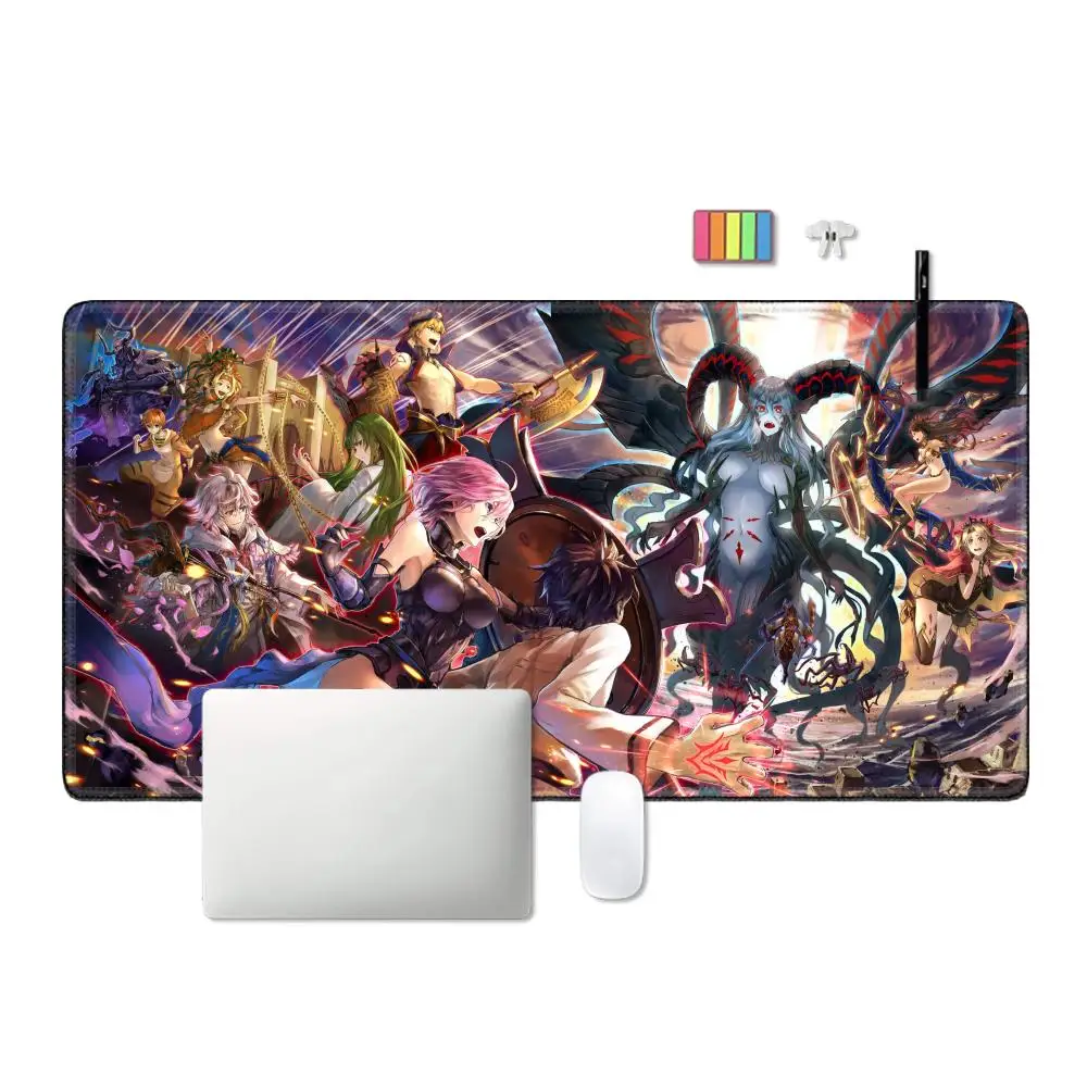 Pc Gaming Laptops Fate Grand Order Gamer Keyboard Pad Mouse Pads Deskmat Computer Accessories Non-slip Mat Mausepad Mousepad Xxl