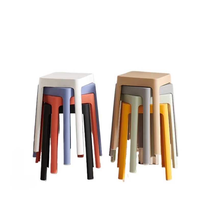 

Thickened, long-lasting, comfortable, and foldable plastic stool for household use. Simple, sturdy, and durable storage bench