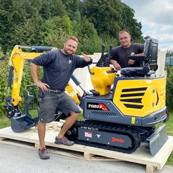 Mini escavatore EURO da 1 tonnellata in vendita Escavatore cingolato idraulico Escavatore personalizzato piccolo scavatore di fabbrica da 1000 kg Consegna veloce