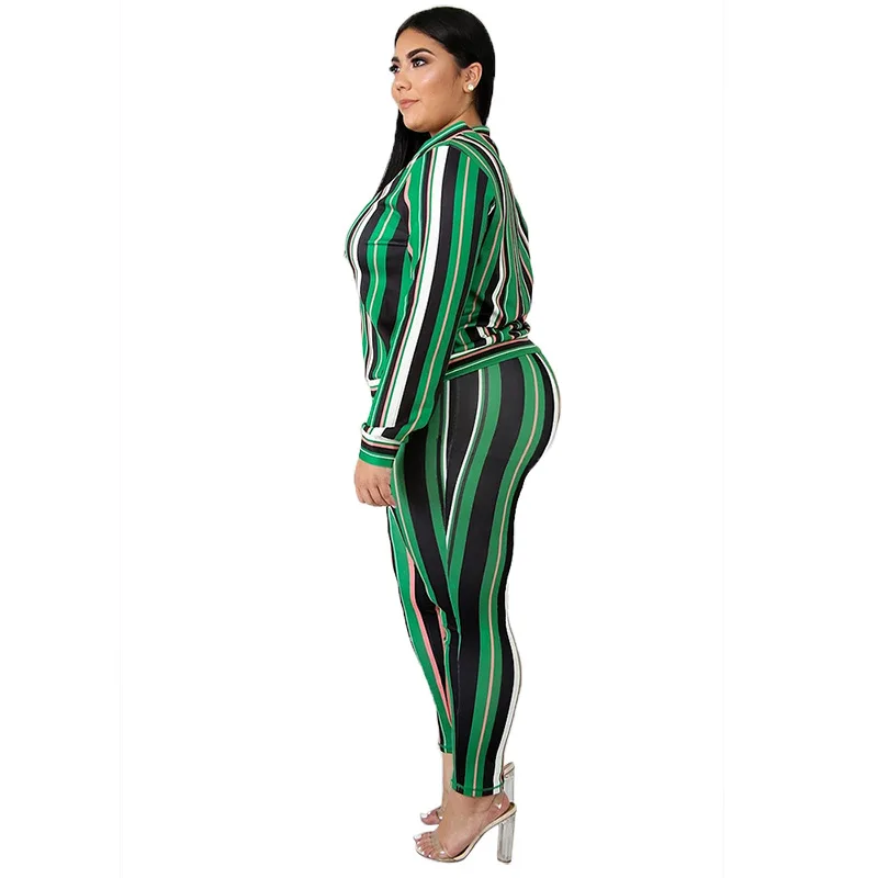 XL-5XL Mùa Thu Trang Phục Plus Kích Thước Sweatsuit Cho Nữ Quần Áo Phù Hợp Với Áo Hai Mảnh Bộ Thể Thao In Nữ Quần Phù Hợp Với Dropshipping