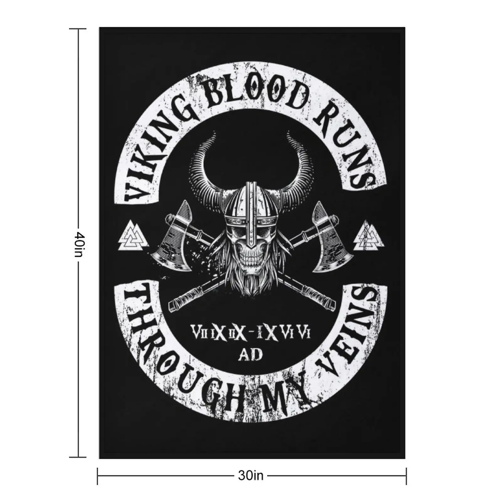 Viking Blood Runs through my Veins Throw Blanket Designers Quilt Decorative Sofa Flannels Plaid Blankets For Sofas Blankets