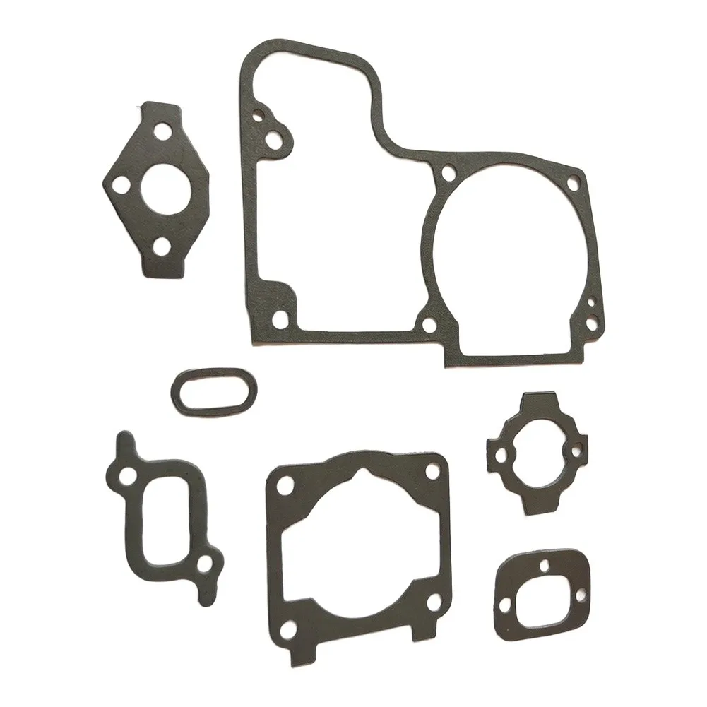 7-Pc Engine Gasket Set Compatible with Pro For Chainsaws PS330 PS340 PS401 PS410 PS411 Crankcase Base Carburetor Kit
