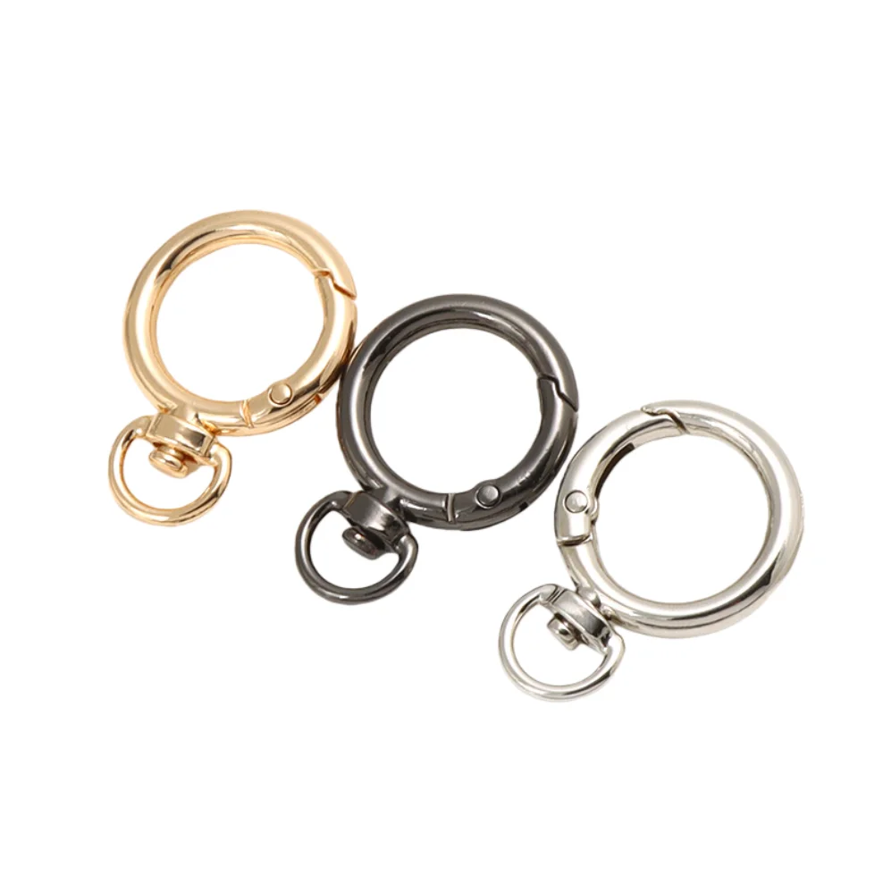 

Swivel Lobster Spring Openable O Ring Leather Bag Belt Strap Buckle Findings Pendant Keyring Chain Snap Clasp Trigger