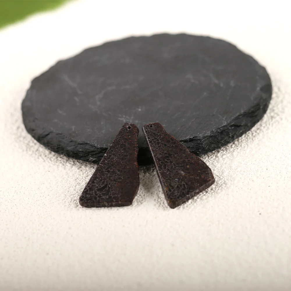 

Dinosaur Bone Matching Nugget Earrings - DIY Handmade Jewelry 38×20×2mm， 8.7g