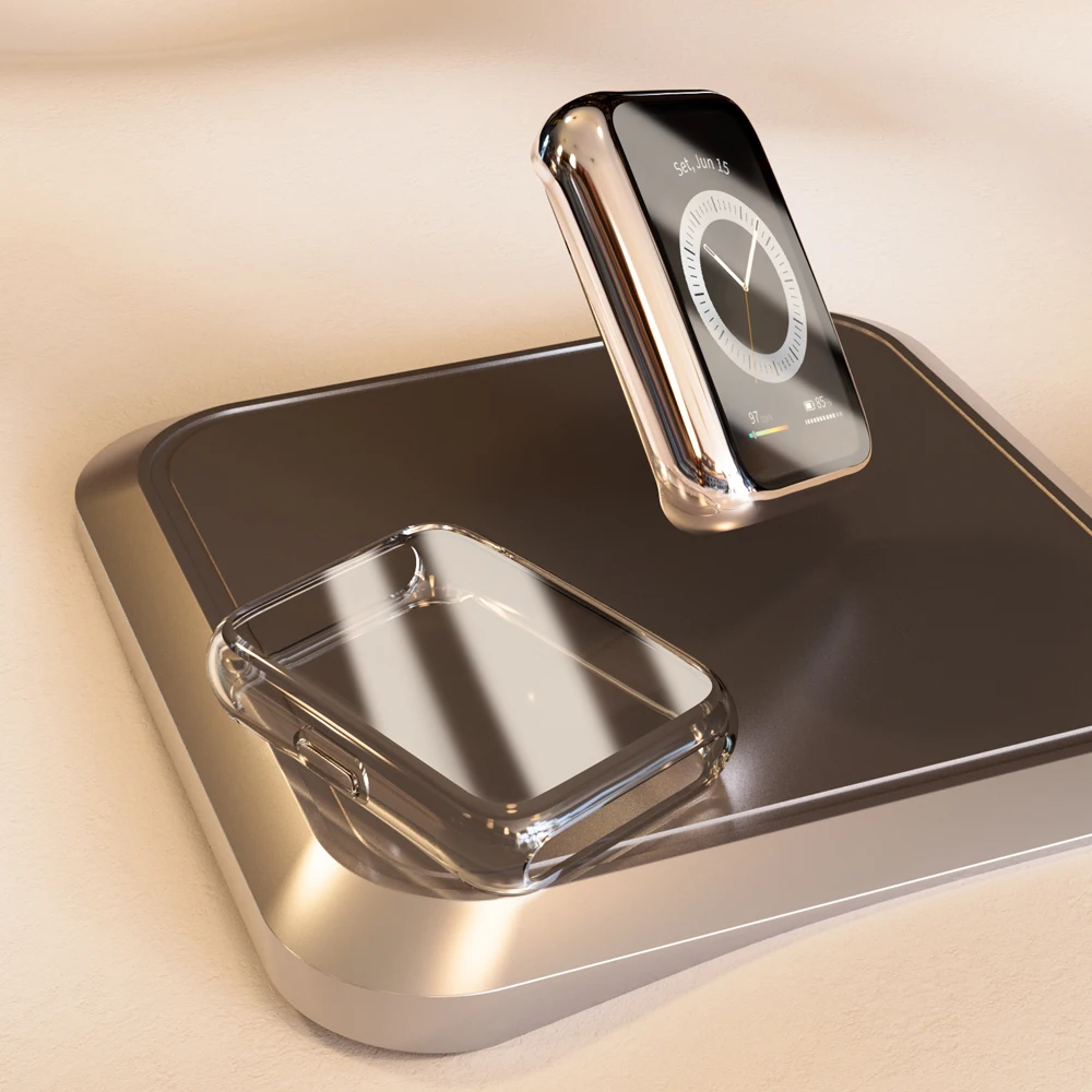 For Huawei Watch Fit 2 Case Plating TPU Protective Shell For Huawei Watch Fit2 All-Around Screen Protector Frame Cover Sleeve