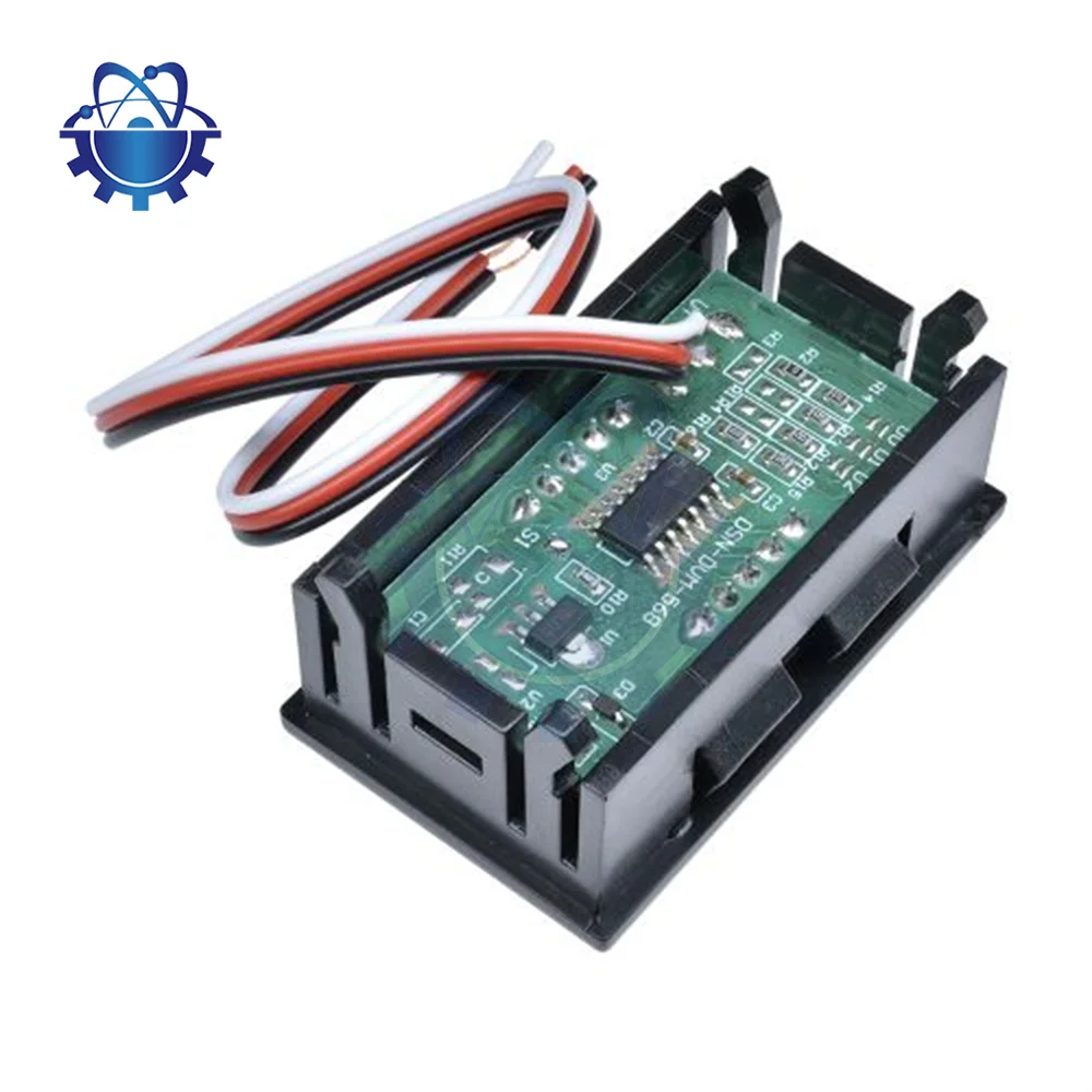 DC 0~99.9V 0.56 inch Three-wire LED Digital Voltmeter Module With Terminal Line Voltage And Current Surface Panel Module