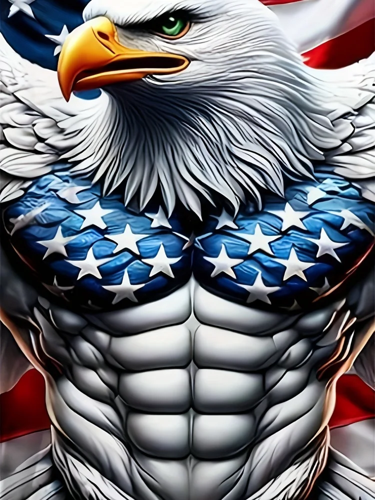 Men’s 3D Eagle Graphic T-Shirt 6