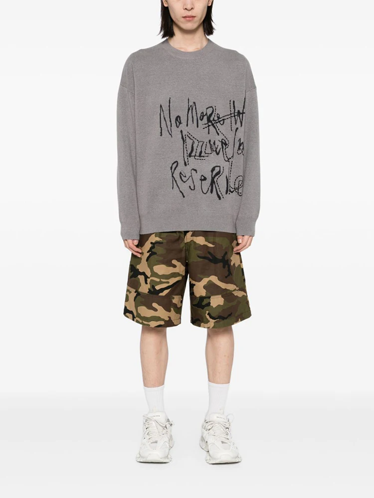 

Y2K Hip Hop Knit Sweater Grunge Letter Oversized Streetwear Goth Pullover Sweater Aesthetic Streetwear