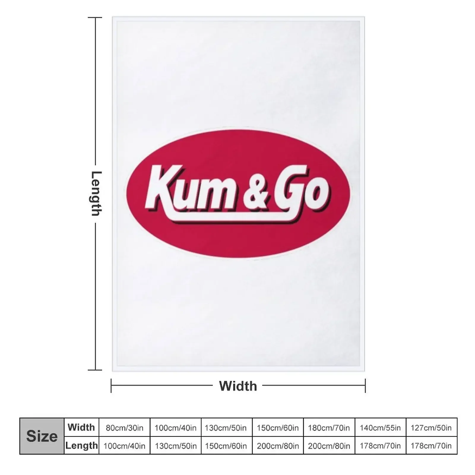 Kum And Go Logo T-Shirt Throw Blanket couch cozy soft plush fuzzy picnic outdoor blanket