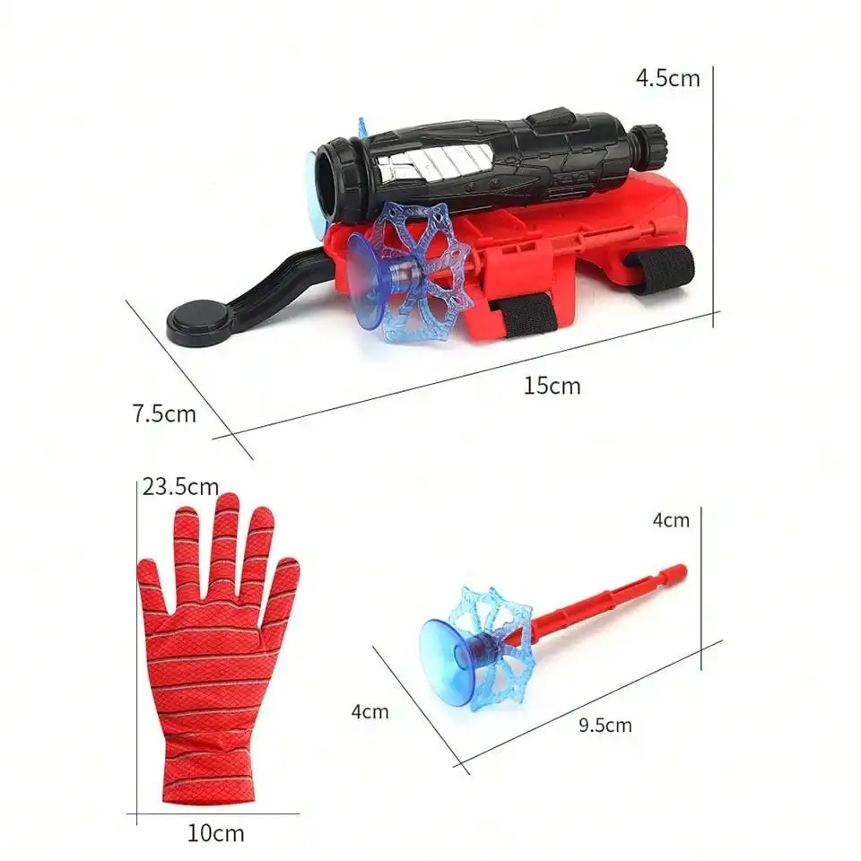 Cool Red Black Glove Wrist gel blaster For Children Soft Elastic Suction Cup Ejection Toys Holiday Gifts Toy Guns