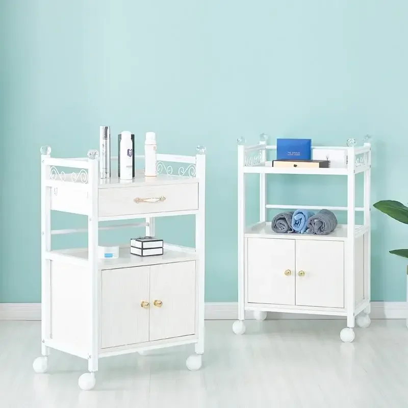 

Salon Hair Equipment Roulette Storage Trolley Vintage Cosmetics Trolleys Cosmetic Accessories Furniture Muebles Spa Nail Saloon