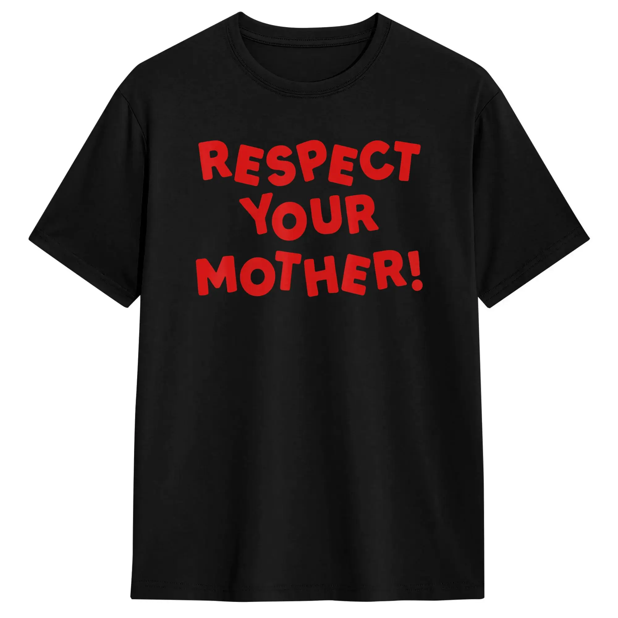 Respect Your Mother Funny Inspired Quote Retro T Shirt Men  Vintage T Shirts Summer Crewneck Trending Tee Shirt Hot Sale Tops