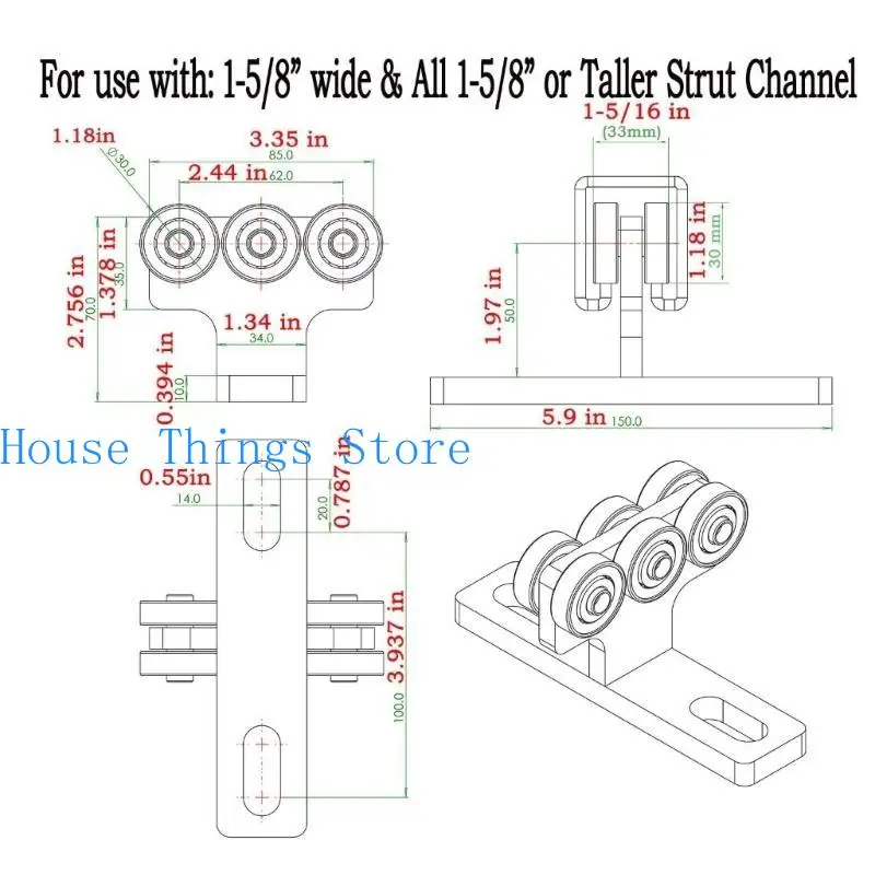 652F T Type Type Шкин -трек -колес