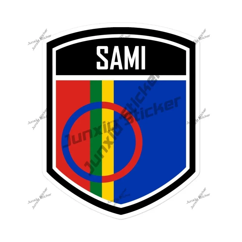 

Sami Flag Emblem Stickers Show Your Support For The Sami People Perfect For Personalizing Your Items Accessories For The Car SUV