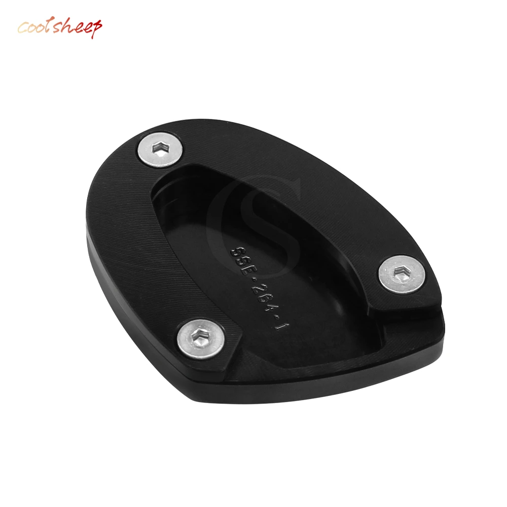 Motorcycle Kickstand Pad Extension For Street Triple 765 765S 765R 765RS R675 675 675RX Foot Side Stand Plate Accessories Black