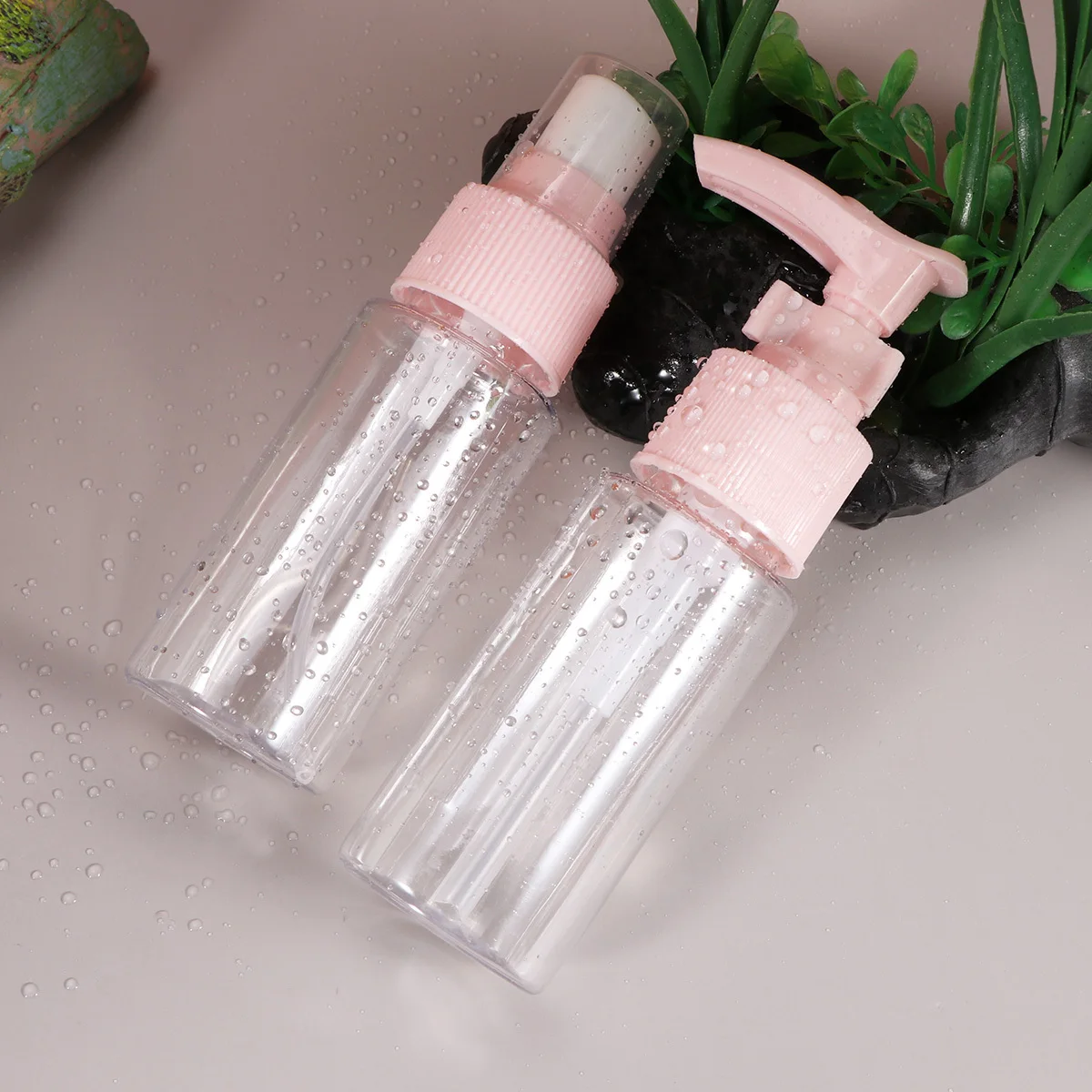 

Travel Bottle Set Portable Clear Toiletries Containers For Shampoo Lotion Cream Storage Lightweight Durable