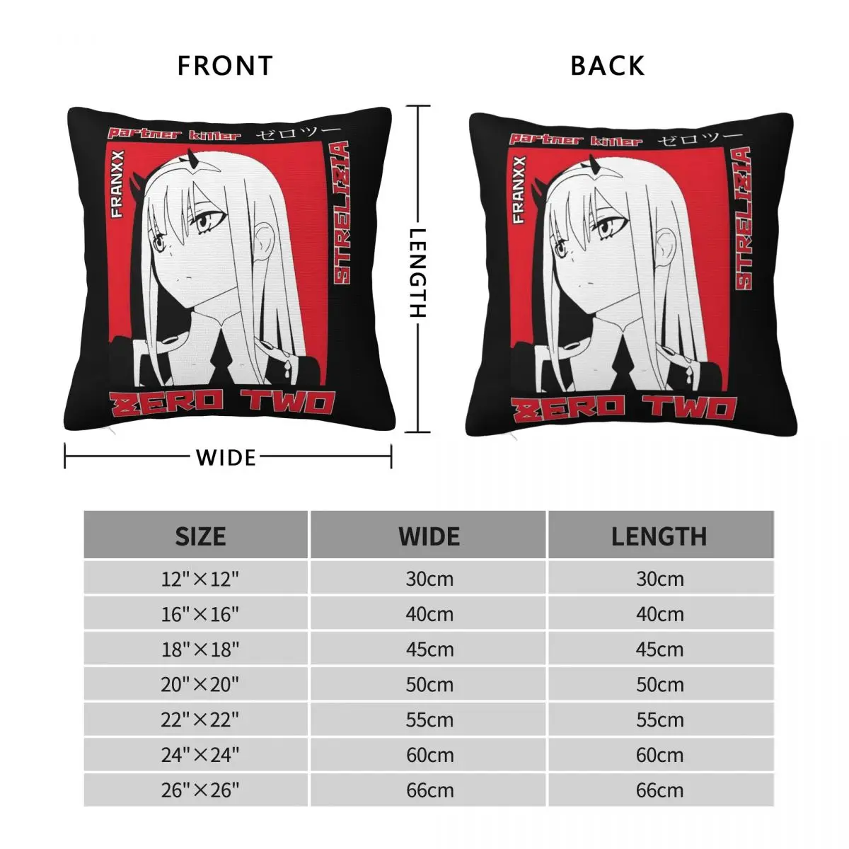 وسادة غطاء أنيمي صفر اثنين مخصص لتقوم بها بنفسك غطاء الوسادة خمر كيس وسادة ل أريكة ديكور المنزل سادات