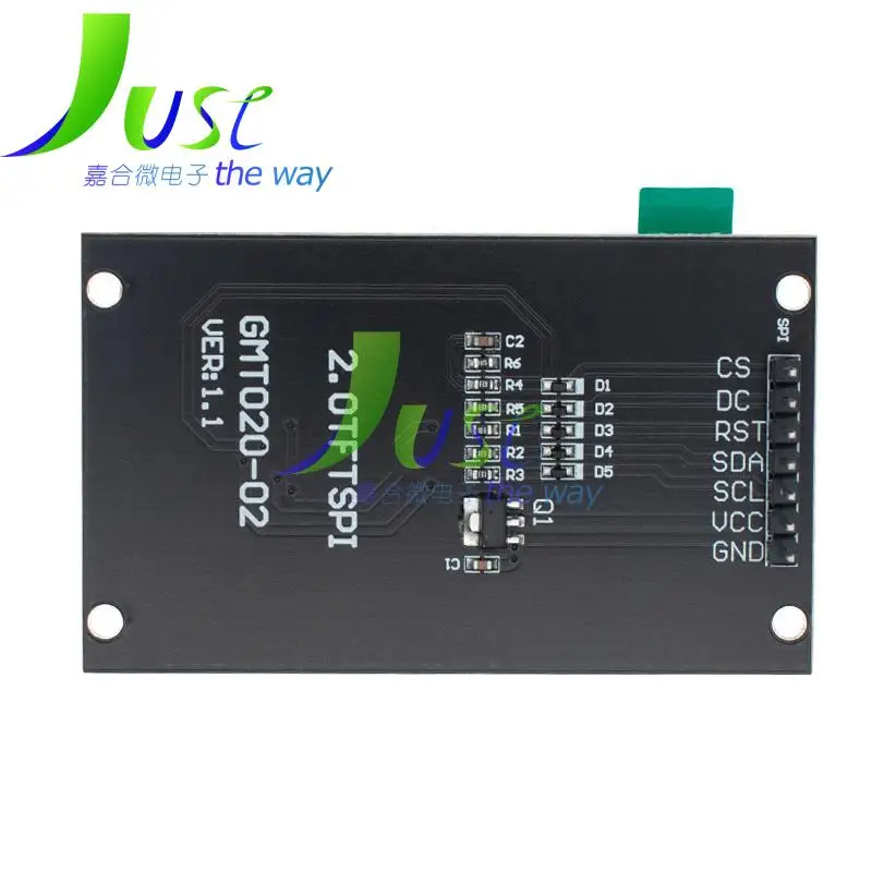 TFT OLED LCD Display Drive Module, Dot-Matrix SPI Interface para Arduino, Full Color, 2.0 "Drive IC, ST7789V, 240RGBx320