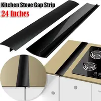 24 Inches Kitchen Stove Gap Strip Silicone Anti-Stain Oven Anti-spill Seal High Temperature Resistant Scalable Slit Filler Tools 2