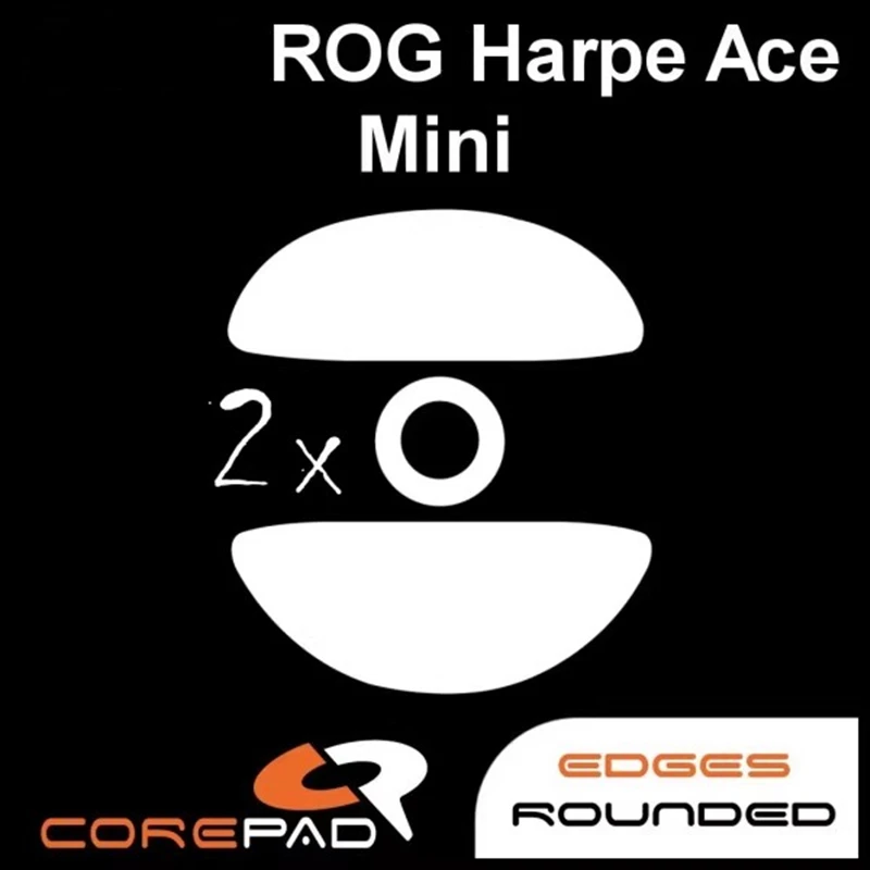 2 Sets Original Corepad Mouse Skates For ROG Harpe ACE Mini/Harpe II 2 ACE/ACE Extreme/Keris II 2 Ace Esports Smooth PTFE Glide