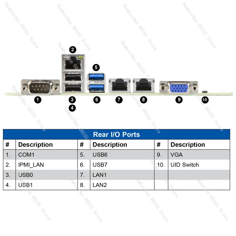 X13SEM-TF single-channel server main board C741 chip 4677 supports Xeon fourth generation ATX double 10 Gigabit