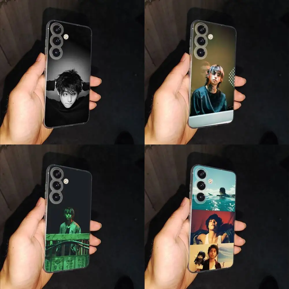 

N-Nijiro Murakami Phone Case For Samsung S24,30,21,22,23,20 FE,lite,PIus,Ultra,5G,Note,9,10 Transparent Cover