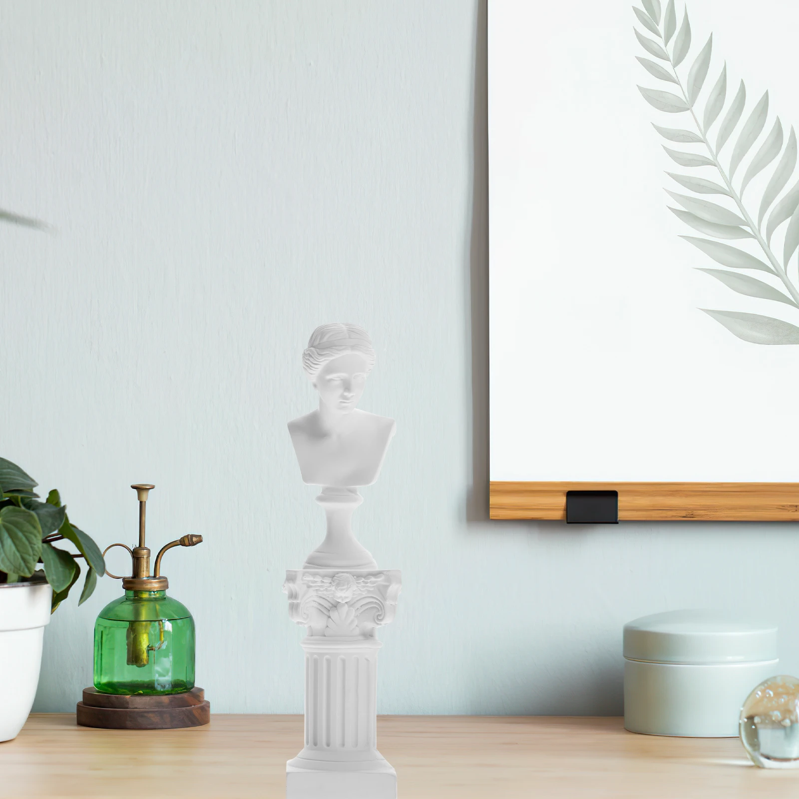 

1 set 1 Set Resin Goddess Roman Column Statue Desktop Sculpture For Home Decor Garden Decoration Lightweight Character Ornament