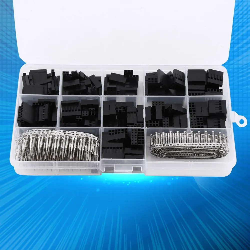 

Комплект разъемов-клемм для проводов: корпуса разъемов-клемм, штыревые разъемы (папа/мама), обжимные контакты