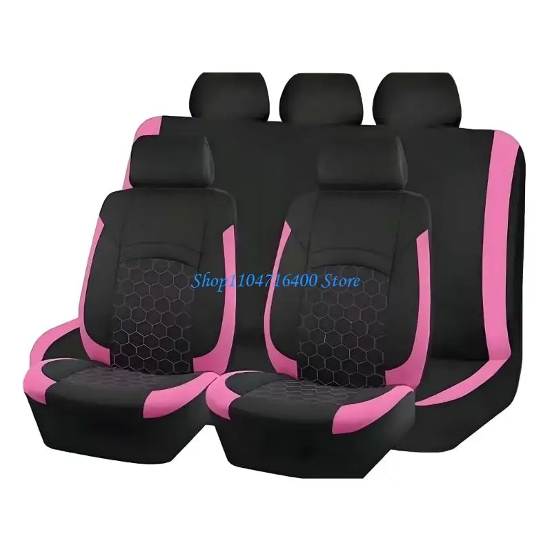 

y1gd Sporty Football Hexagonal Design Universal Car Covers Protectors Crafted from Breathable Fabric For Multiple Vehicles