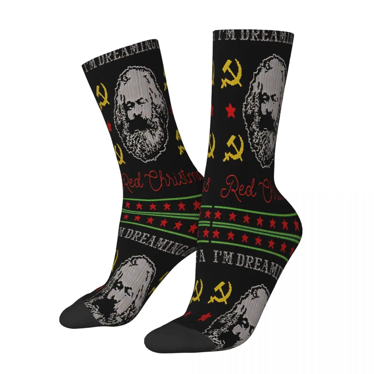 I Am Dreaming Of A Red Christmas Marx Socks Male Mens Women Autumn Stockings Printed