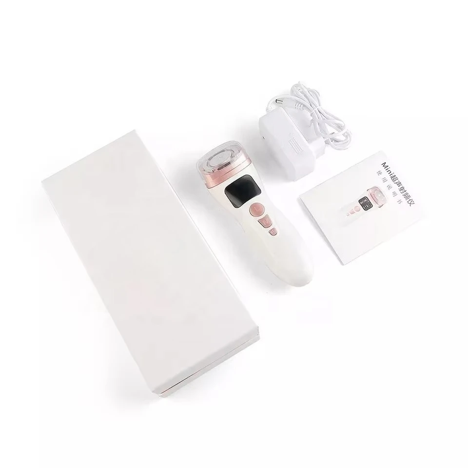 Urządzenie kosmetyczne 3w1 Mini 2.0 FU do użytku domowego, EMS, ultradźwięki do liftingu twarzy i szyi, ujędrniania skóry, ładowalne