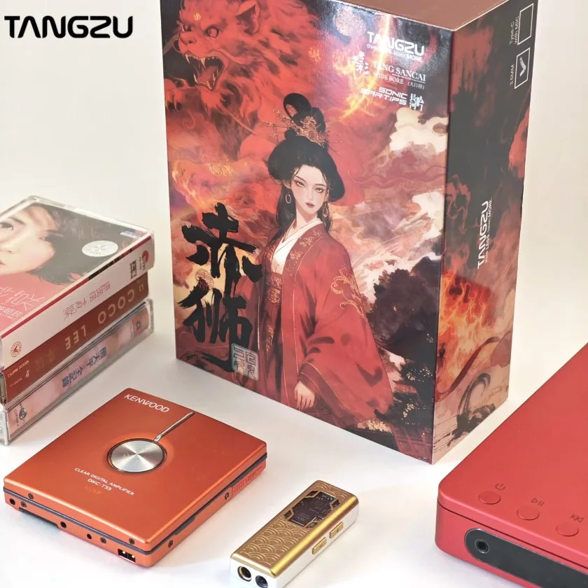 Audífonos Intrauditivos Tanzu Wan Er SG 2 Red Lion Edition de 10 mm, PET, Dinámicos, con Bolsa de Silicona y Sancai Wide