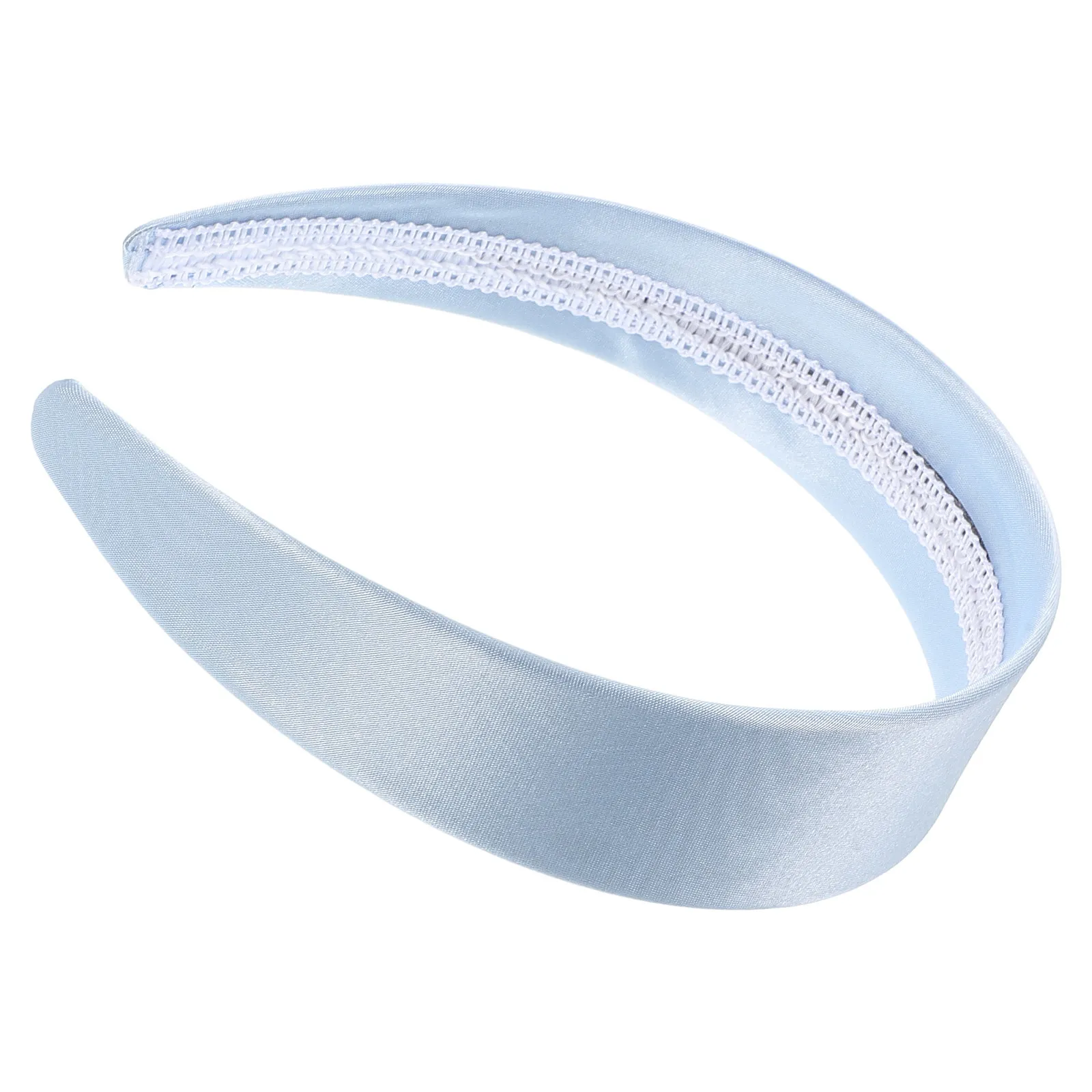 Image of Luxuriöses Satin-Stirnband für Frauen, breites, rutschfestes Design, einfacher Haarwickel für Mädchen und Erwachsene, modische Stirnbänder für Feiertage und Silvester