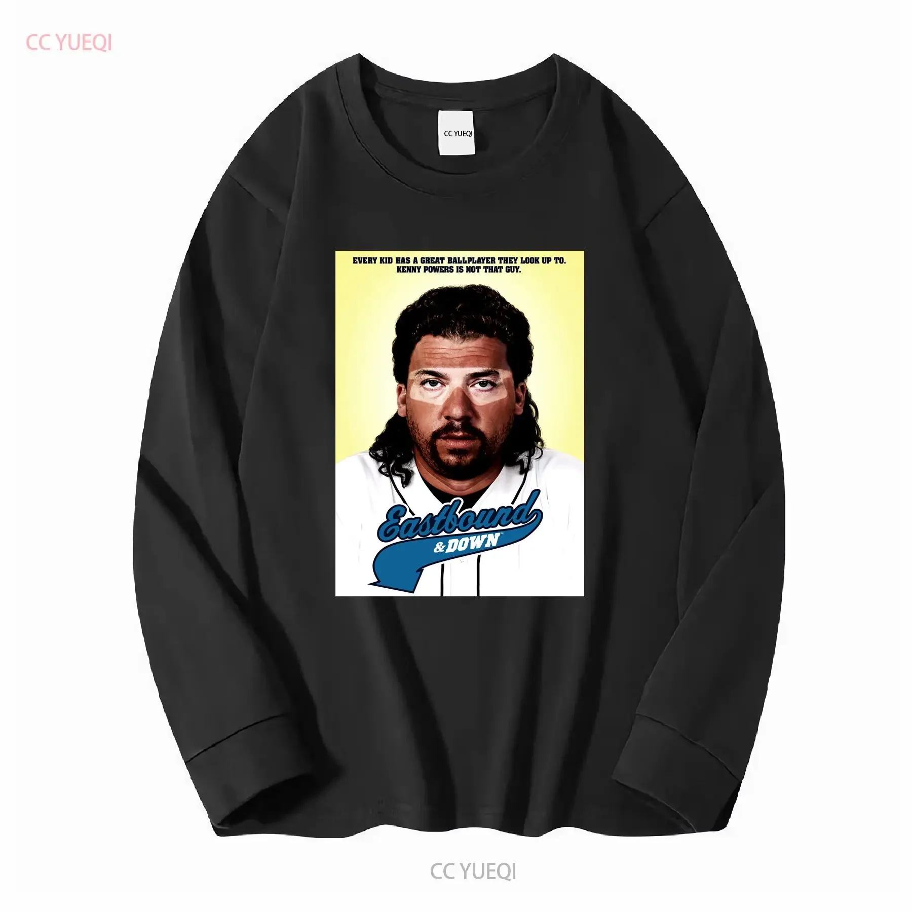Kenny Powers T Shirt East Bound And Down Comedy Series Heavy Cotton vintage Washed Top For Everyday Wear Unisex fashion Soft